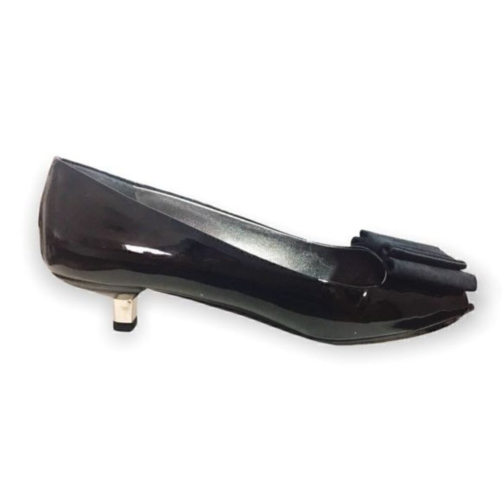 Prada patent leather pump with grosgrain bows Size 38.5 EU, in  Original Box - Picture 5 of 12